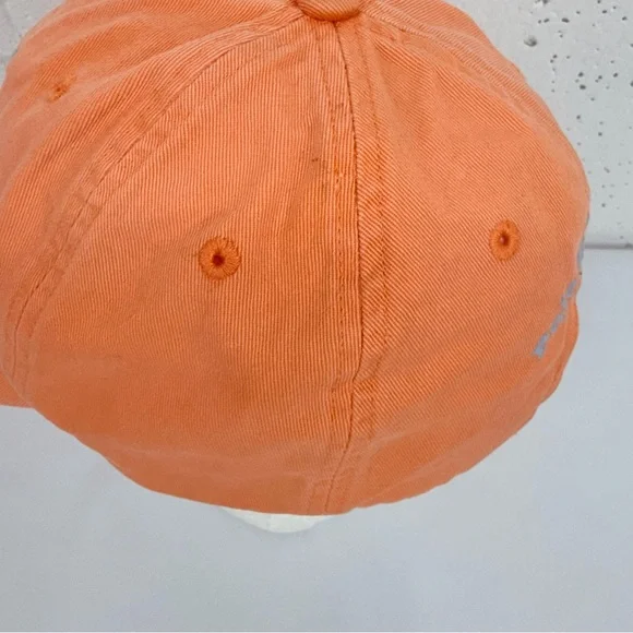 POLO Ralph Lauren Orange 100% Cotton Adjustable Hat Cap - Picture 10 of 14